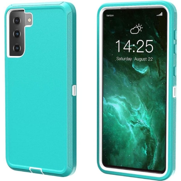 Tradies Case For Galaxy S21 - Teal Heavy Duty Shockproof Defender Military Grade