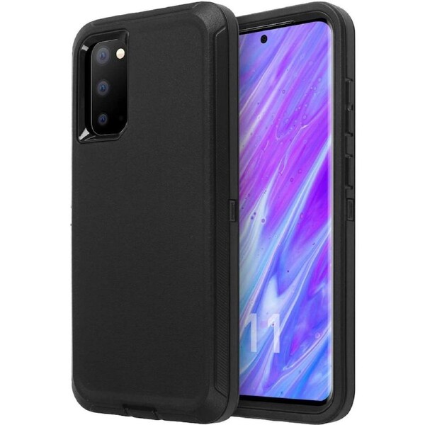 Tradies Case For Galaxy S20 - Black Heavy Duty Shockproof Defender Military Grade