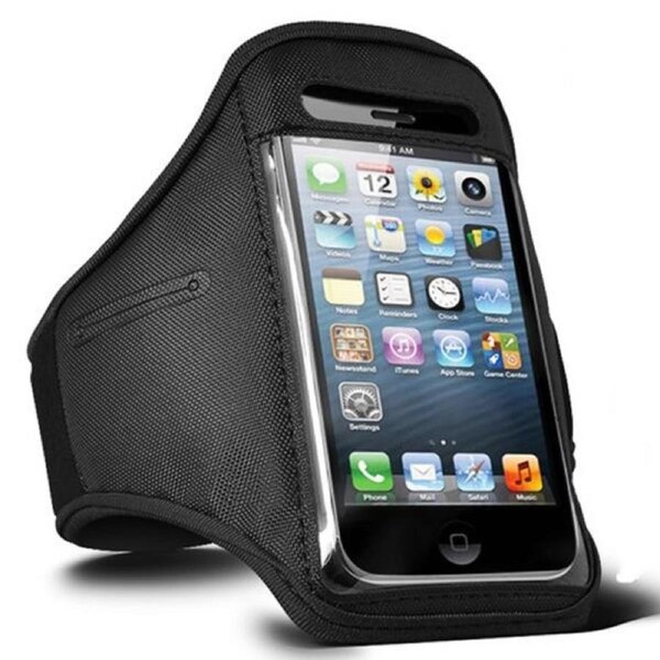 Neoprene Sports Gym Armband For iPhone 4 / 4S - Black