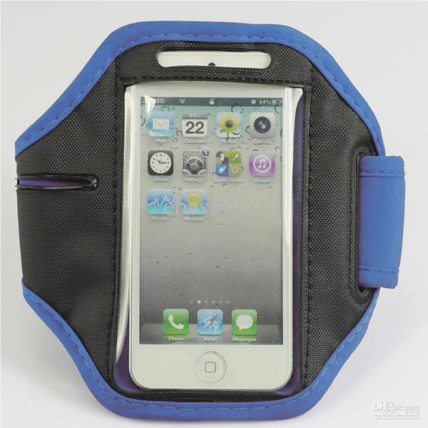 Neoprene Armband For iPhone 4 / 4S - Blue