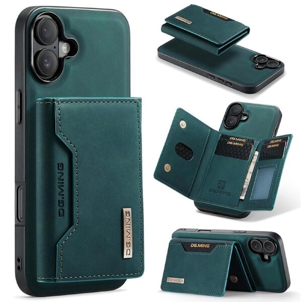 DG.Ming M2 Series 3 Fold Wallet For iPhone 16 Plus - Green