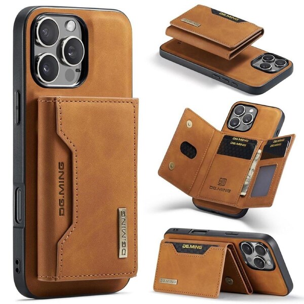 DG.Ming M2 Series 3 Fold Wallet For iPhone 16 Pro - Brown