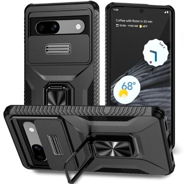 Sliding Camshield Holder Case For Google Pixel 7A - Black