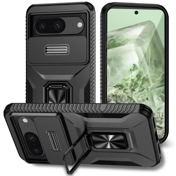 Sliding Camshield Holder Case For Google Pixel 8 - Black