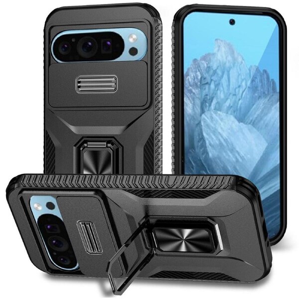 Sliding Camshield Holder Case For Google Pixel 9 - Black