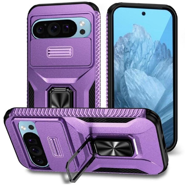 Sliding Camshield Holder Case For Google Pixel 9 - Purple