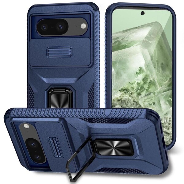 Sliding Camshield Holder Case For Google Pixel 8 - Blue
