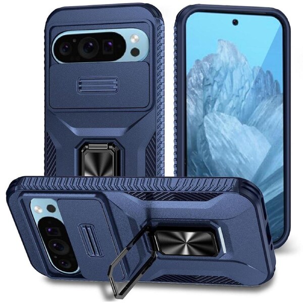 Sliding Camshield Holder Case For Google Pixel 9 - Blue
