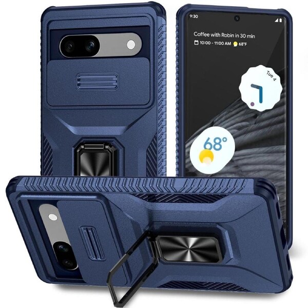 Sliding Camshield Holder Case For Google Pixel 7A - Blue