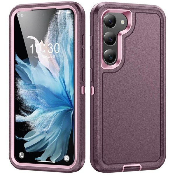 Tradies Case For Galaxy S25+ Plus - Purple Heavy Duty Shockproof Defender Military Grade