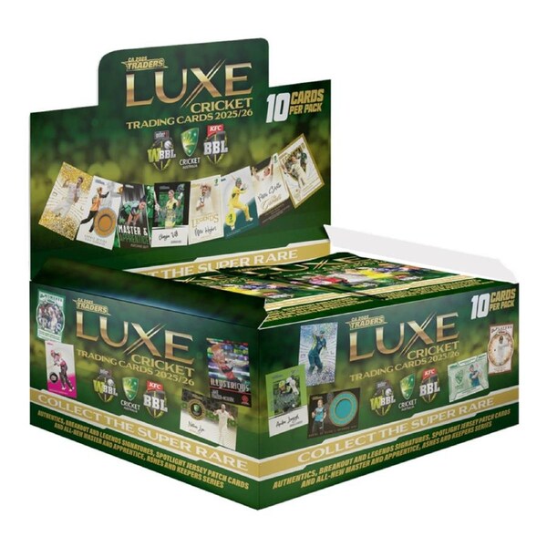 Cricket 2025-26 Luxe Hobby Trading Cards Booster Box