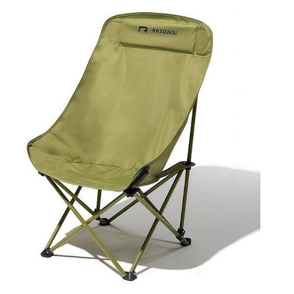 RAZOJESS Camping Chair Folding Outdoor Portable Lightweight Fishing Beach Picnic Bamboo Green