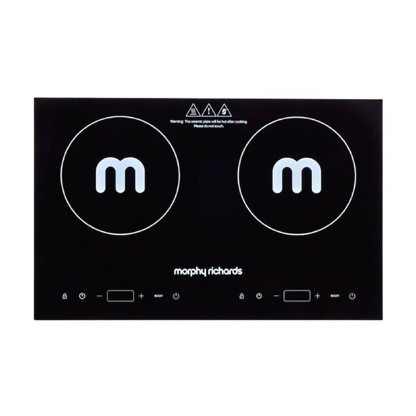 Morphy Richards Dual Induction Cooktop 2200W Digital Display Portable - Black
