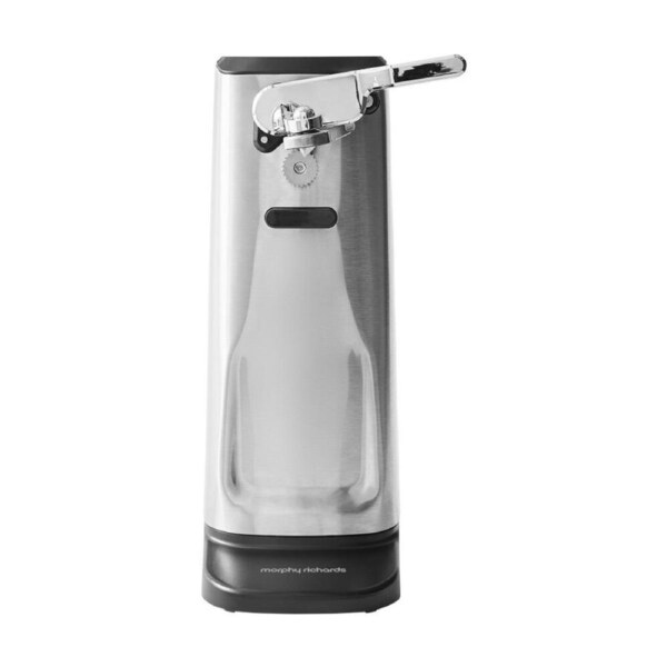 Morphy Richards Electric 3-in-1 Can Opener 50W w/ Knife Sharpener S/S - Silver