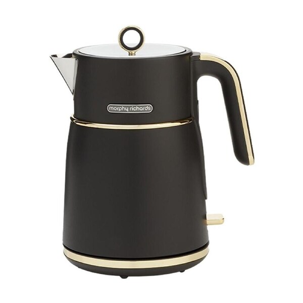 Morphy Richards Signature Soft Gold Kettle 2200W 1.5 L 360 Base - Matte Black
