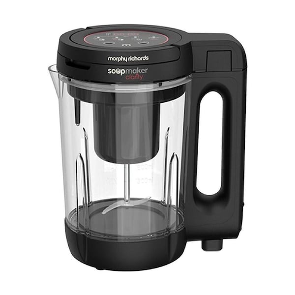 Morphy Richards Clarity Soup Maker 1000W 1.6 L w/ Interlocking Lid - Clear
