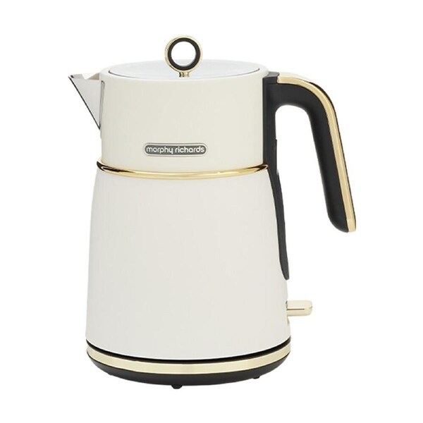 Morphy Richards Signature Soft Gold Kettle 2200W 1.5 L 360 Base - Matte White
