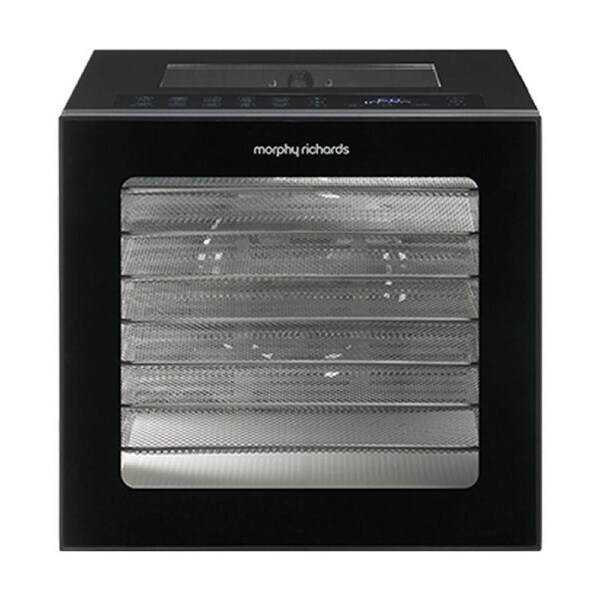 Morphy Richards 8 Shelf Food Dehydrator 850W w/ Mesh Sheet Drip Tray - Black