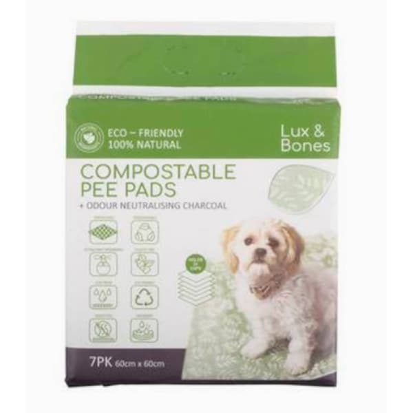 Lux & Bones - Compostable Pee Pads 7 Pack