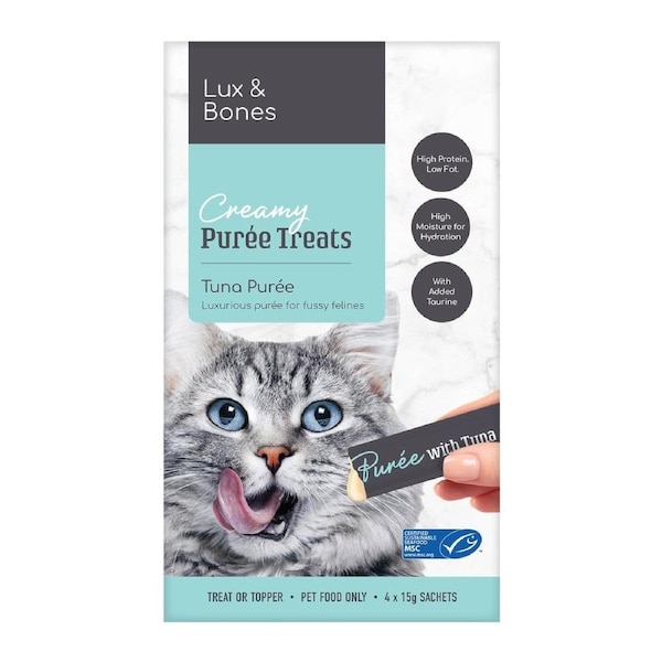 Lux & Bones - Creamy Tuna Puree 4 x 15g sachets