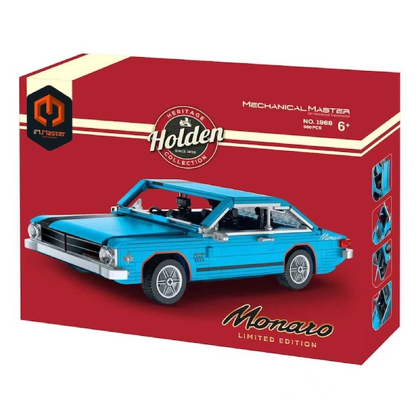 iM.Master Mechanical Master Limited Edition Holden HK Monaro Blue 960 Piece Model Kit (1968)