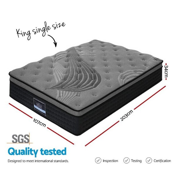 34cm Bamboo Mattress Giselle King Single