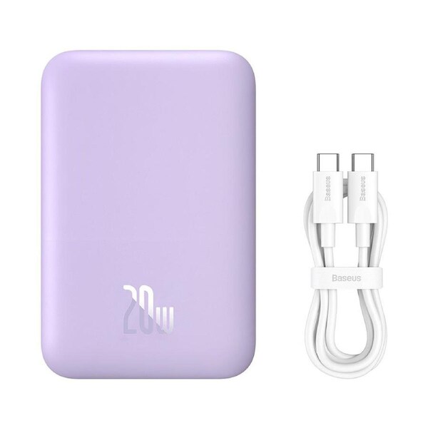 Baseus Magnetic Mini Air Wireless Fast Charge Power Bank 6000mAh 20W - Nebula Purple
