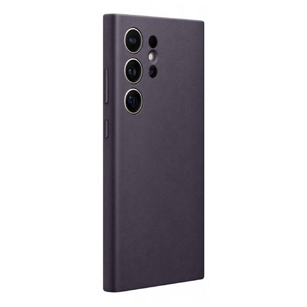 Samsung Galaxy S24 Ultra Faux Leather Case GP-FPS928HCAVW - Dark Violet Purple