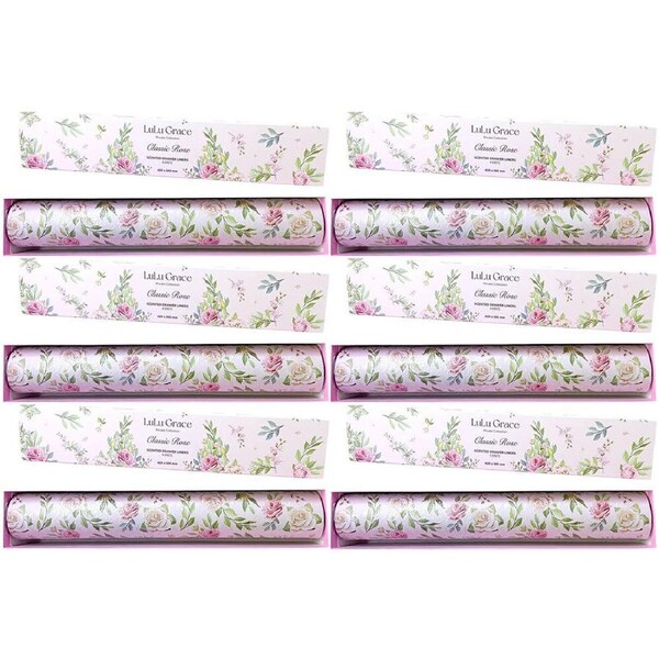 Lulu Grace Rose Drawer Liners Pack of 6 x 6 Set Scented Storage Sheets
