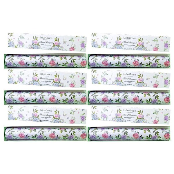 Lulu Grace Floral Drawer Liners 6 Pack x 6 Set Scented Storage Sheets