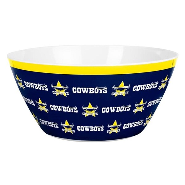 North QLD Queensland Cowboys NRL Rugby League Melamine Chip Bowl