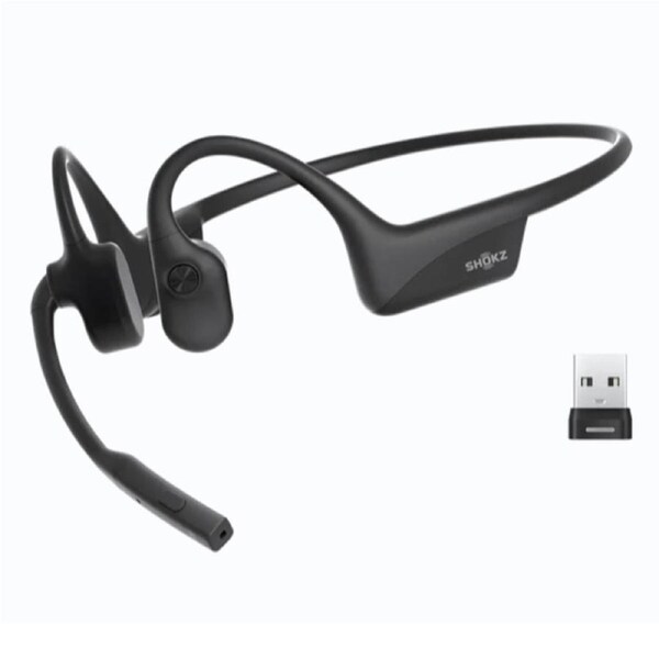 Shokz OpenComm2 UC Bone Conducting Bluetooth Headset with USB-A Adapter