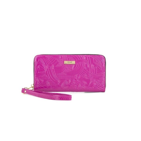 Serenade - WSF4516 Amira Zip Around Leather Wallet - Magenta