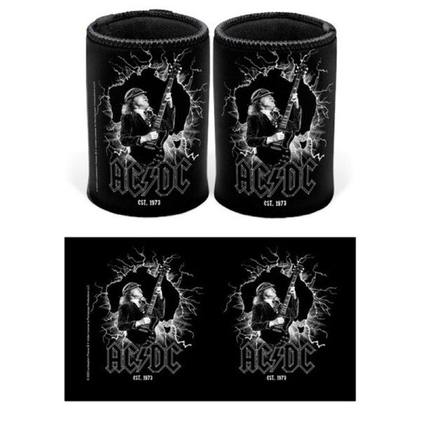 ACDC Can Cooler Stubby Holder Aussie Lightning