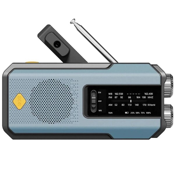 2000mAh Weather Emergency Radio Blue