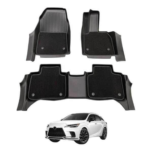 Double-Layer Car Floor Mats for Lexus RX Series RX350 / RX350h / RX500h 2022-Onwards