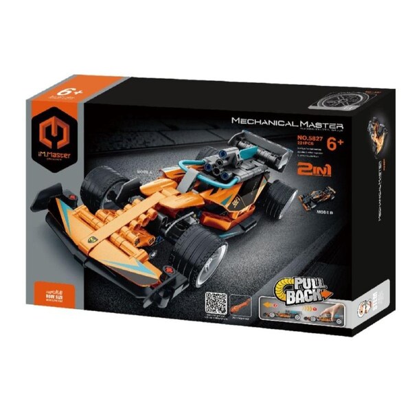 iM.Master Mechanical Master Pull Back Racing Car 221 Piece Model Kit (5827)