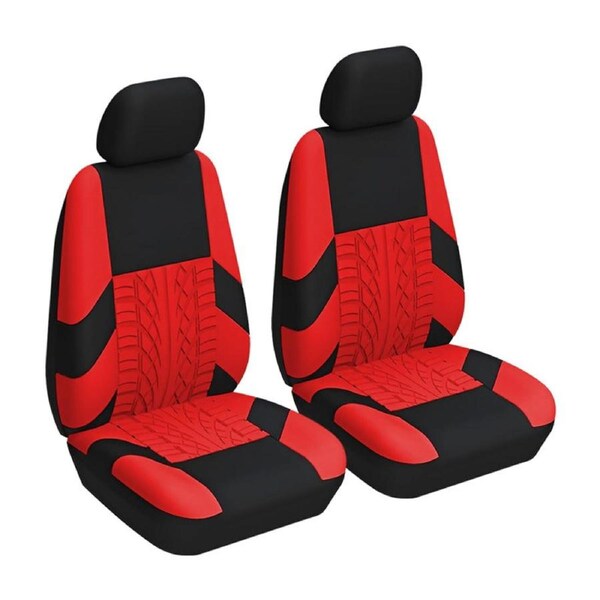 Catzon Car Seat Covers Front Seat Universal Airbag Compatible Protector-Red