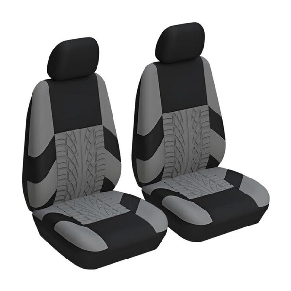 Catzon Car Seat Covers Front Seat Universal Airbag Compatible Protector-Grey