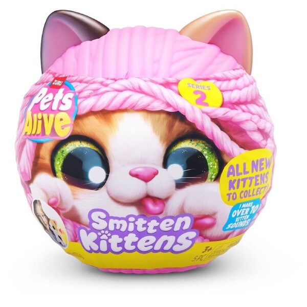 Zuru Pet's Alive Smitten Kittens Interactive Plush Series 2 Kids - 3y+ Assorted