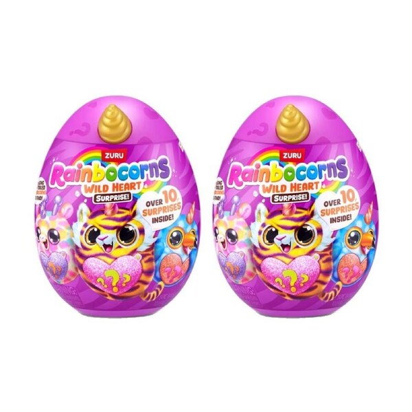 2PK Zuru Rainbocorns Sparkle Wild Heart Surprise Series 1 Toy - 3y+ Assorted