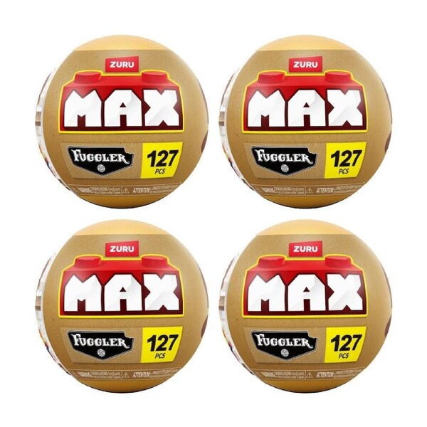 4PK Zuru Max Premium Fuggler Series 1 Miniatures Kids/Children - 8y+ Assorted