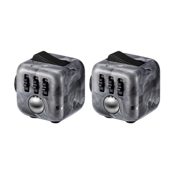 2PK Zuru Original Fidget Cube Marble Action Figure Kids/Children - 3y+ Assorted