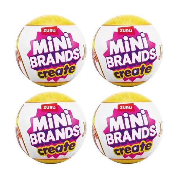 4PK Zuru Mini Brands Masterpieces Series 1 Miniatures Kids/Children - 3y+