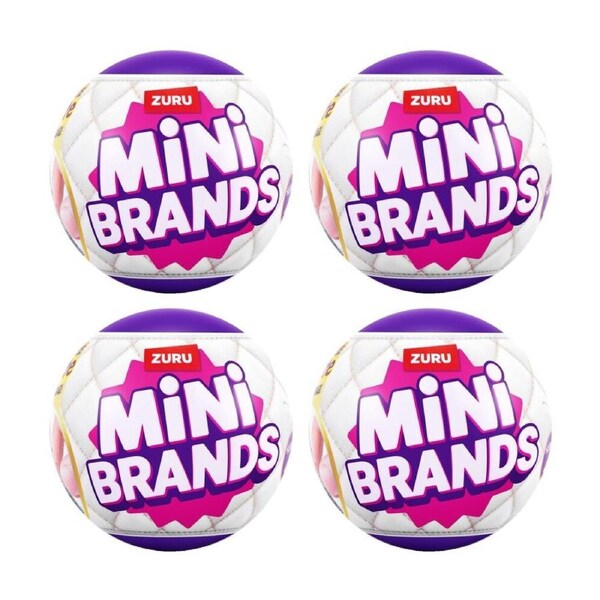 4PK Zuru Mini Brands Fashion Series 4 Miniatures Kids/Children - 3y+ Assorted