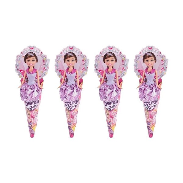 4PK Zuru Sparkle Girlz 10.5In Princess Doll Playset Kids/Children - 3y+ Assorted