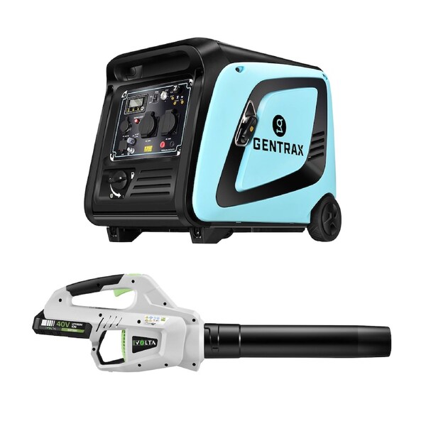 GENTRAX 4.2KW Inverter Generator + 40V Cordless Leaf Blower