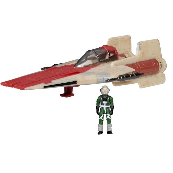 Star Wars Micro Galaxy Squadron A Wing 3 Inch Vehicle with Pilot Figure Ages 8+