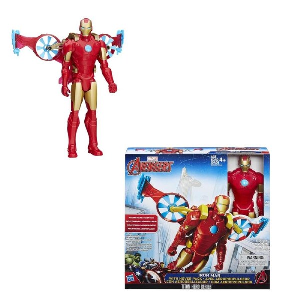 Titan Hero Iron Man 12 Inch Action Figure Hover Pack Superhero Toy 4+