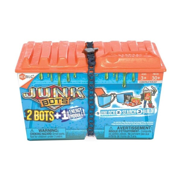 Hexbug Junkbots Alley Dumpster Assortment Kit 24 Pieces Buildable Figures 5+
